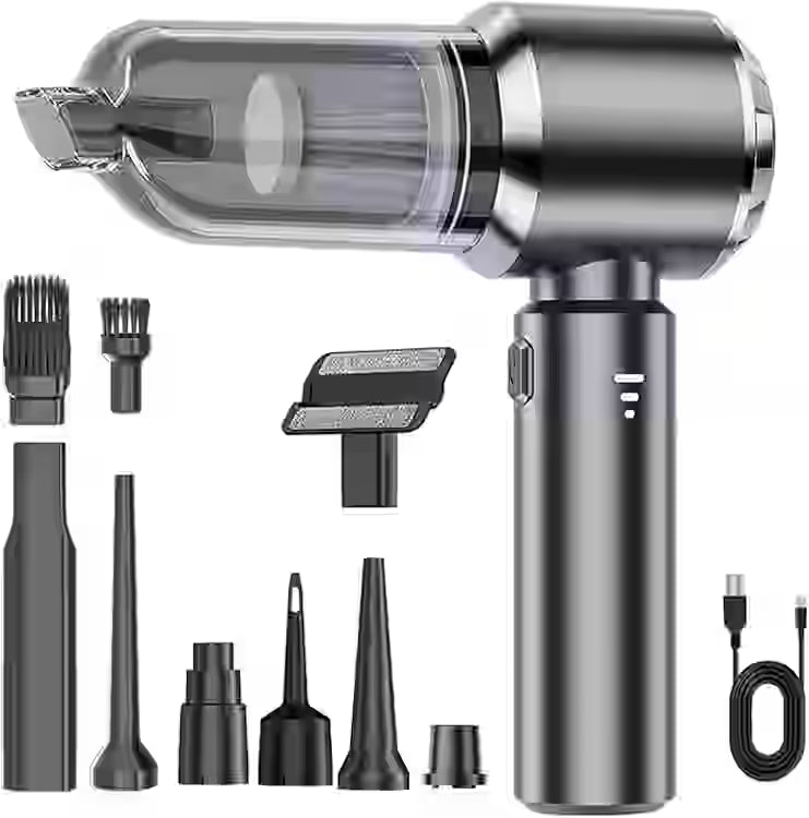 3 In 1 Portable Vacuum Cleaner Wireless Hand-held Cleaning for Car Home