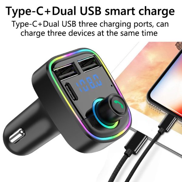 C1 – Car Mp3 Player | Car Wireless Fm Transmitter | Car Mp3 Modulator | Car Accessories ( Random Color )