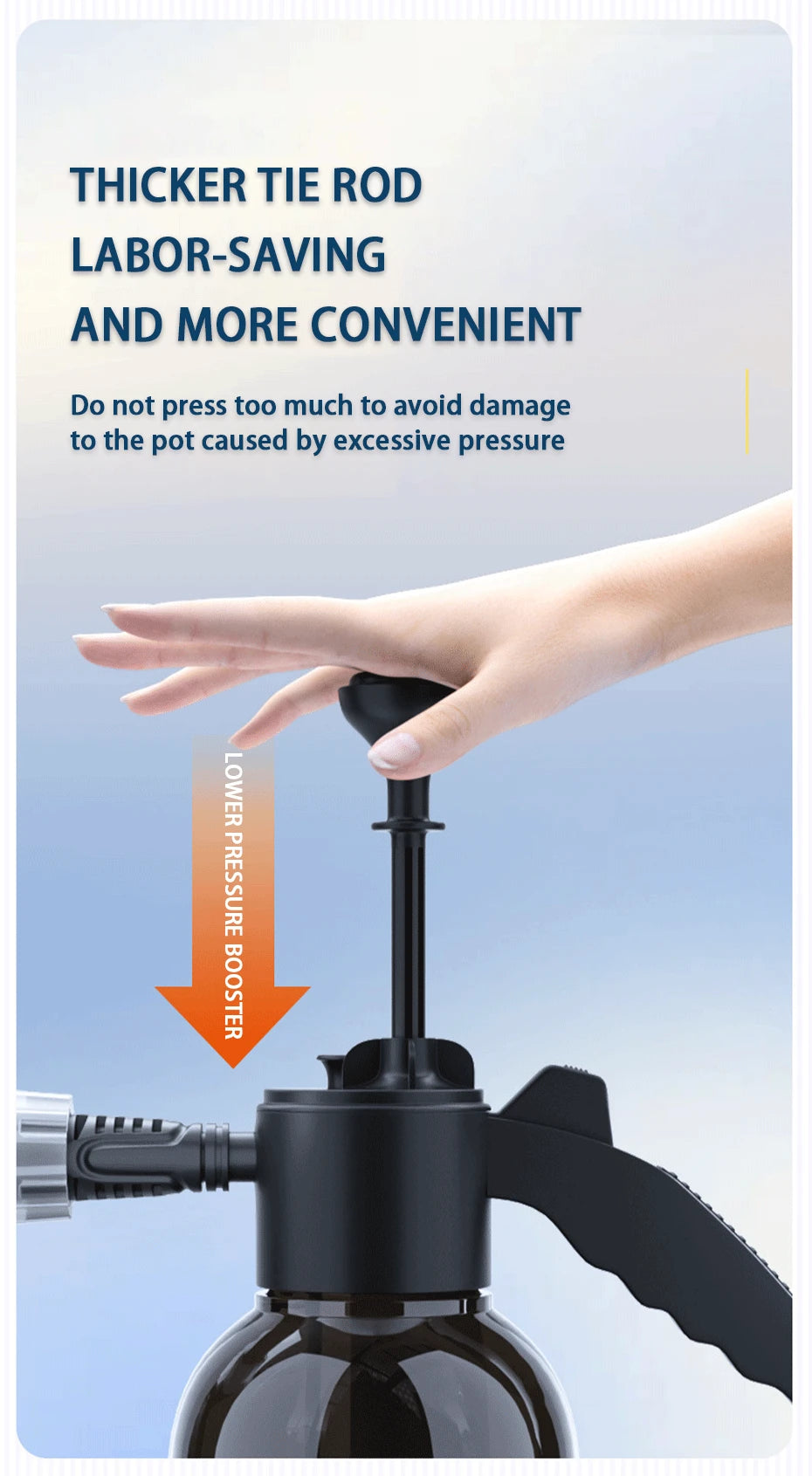 Hand Pump Foam Car Wash Sprayer Bottle Air Pressure Sprayer Car Cleaning Tools Gardening Spray Bottle Air Pump Watering Bottle – Black Color