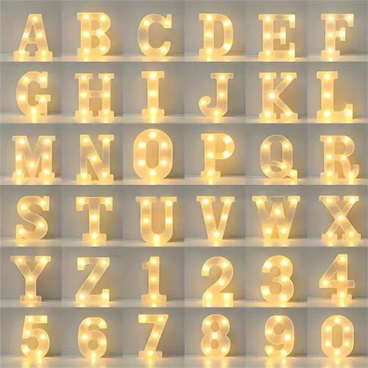 16cm LED letter light, luminous letter and number night light