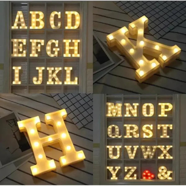 16cm LED letter light, luminous letter and number night light
