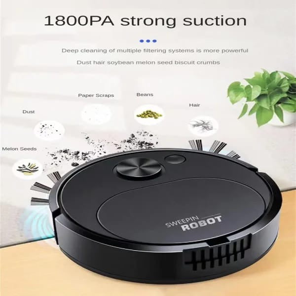 Portable Mini Wireless Automatic Sweeping Robot Mopping Rechargeable Cleaning Machine Vacuum Cleaner For Home Office Robot (random Colors) ₨1,355