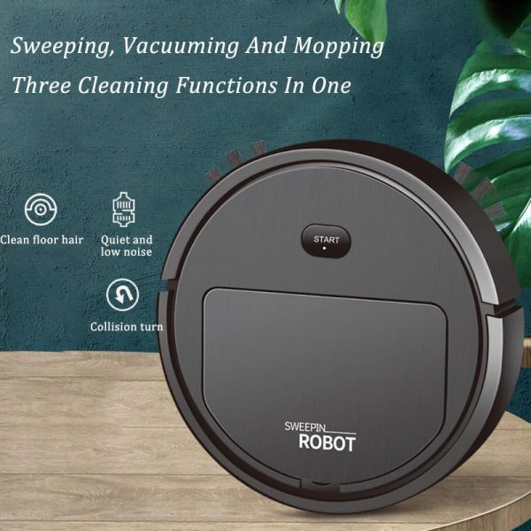 Portable Mini Wireless Automatic Sweeping Robot Mopping Rechargeable Cleaning Machine Vacuum Cleaner For Home Office Robot (random Colors) ₨1,355