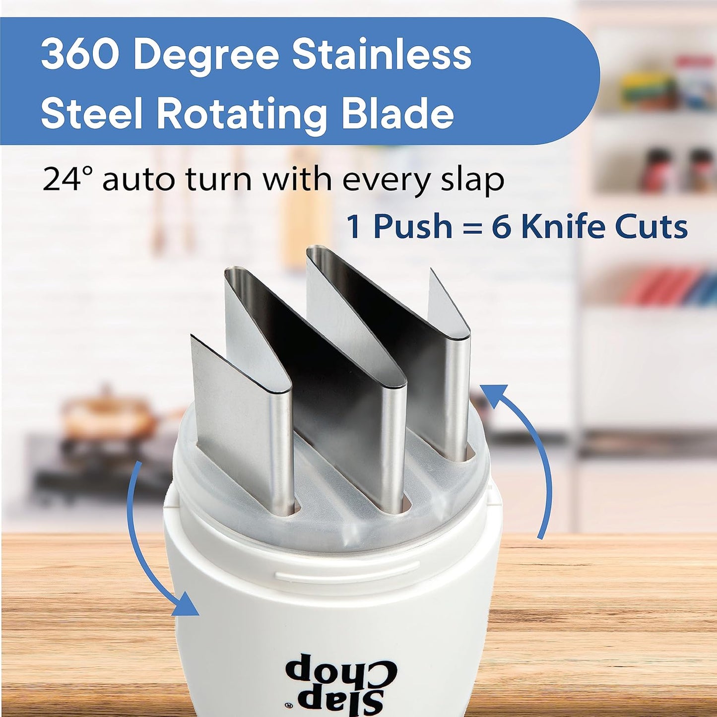 Slap Chop Manual Food Chopper – Japanese Steel Blades