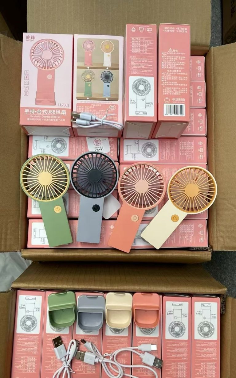 Portable Mini Rechargeable Fan – Single Speed Air Cooler For Summer Use (random Colors)