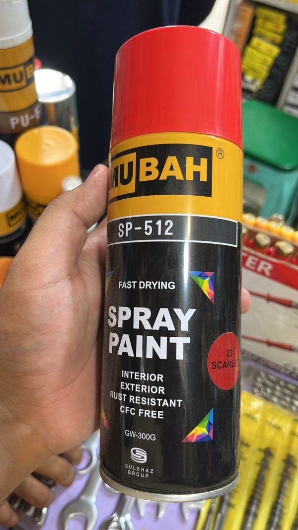 Mubah Color Spray 300g – Quick-dry, Fade-resistant, Smooth Finish Color Spray For Vibrant Results